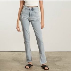 Everlane The Cheeky Split Hem Light Wash Size 31